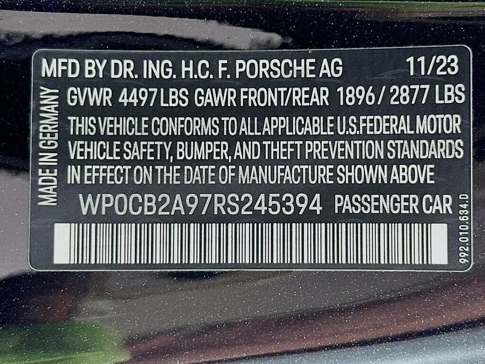 2024 Porsche 992 Carrera GTS - Image 18 of 26