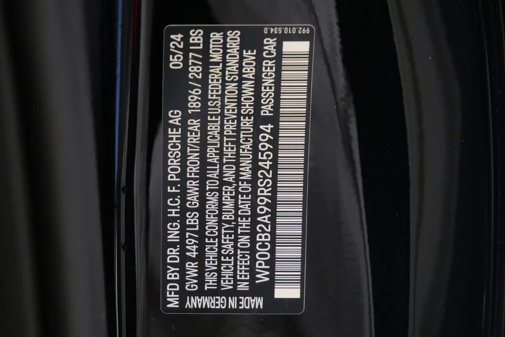 2024 Porsche 992 Carrera S - Image 19 of 31