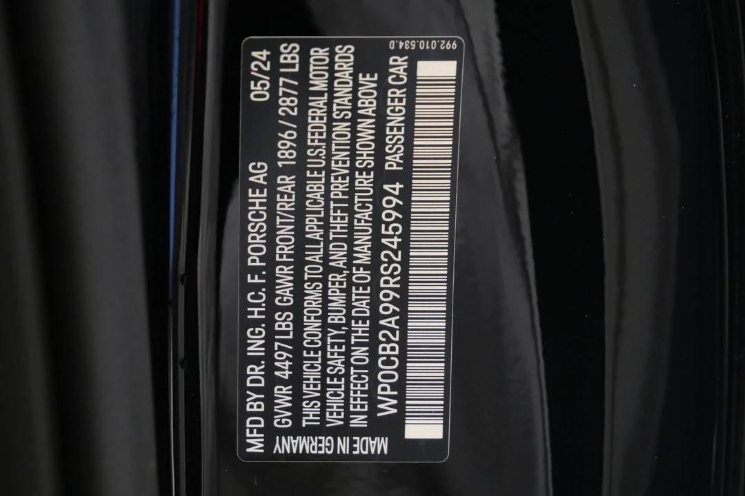 2024 Porsche 992 Carrera S - Image 19 of 21