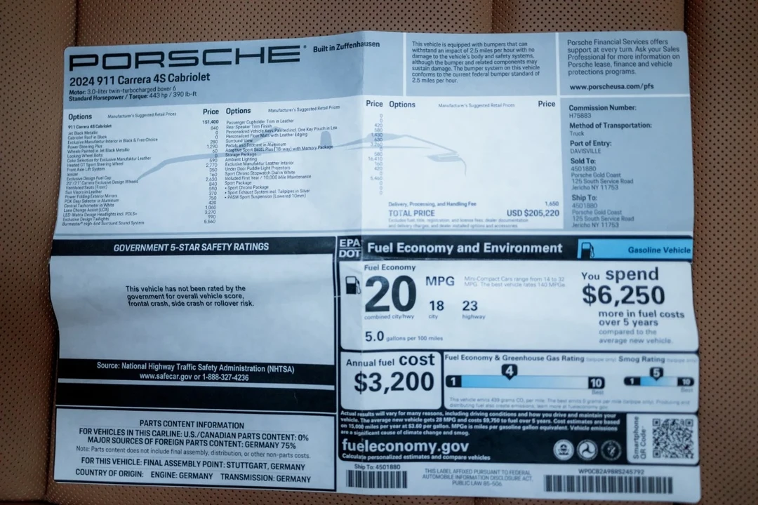 2024 Porsche 992 Carrera S - Image 3 of 21