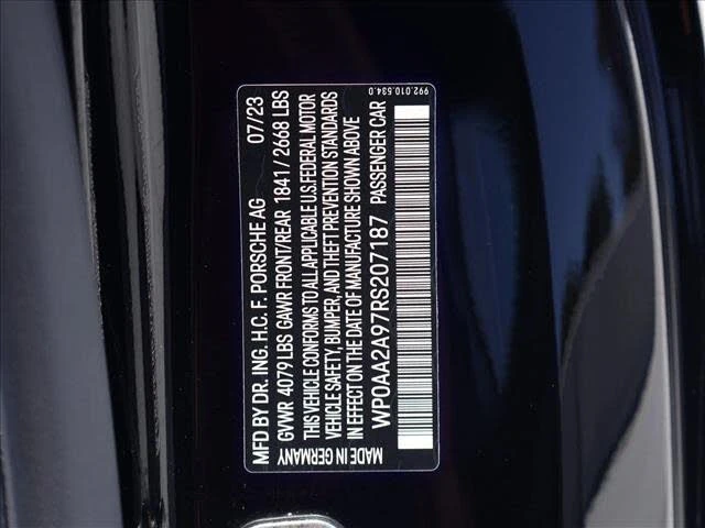 2024 Porsche 992 Carrera T - Image 26 of 26