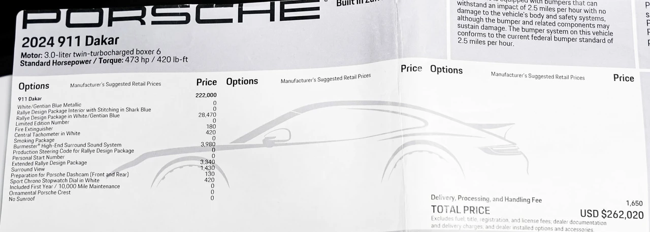 2024 Porsche 992 Dakar - Image 2 of 21
