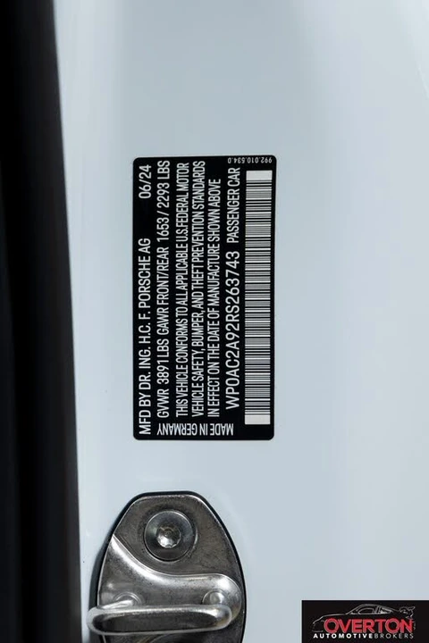 2024 Porsche 992 GT3 - Image 28 of 31