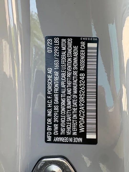 2024 Porsche 992 GT3 - Image 24 of 31