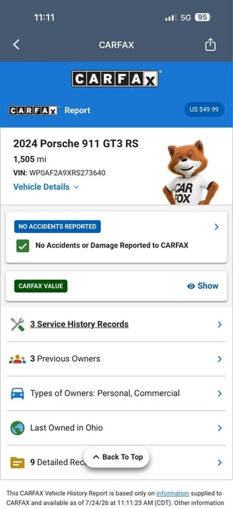 2024 Porsche 992 GT3 RS - Image 11 of 13