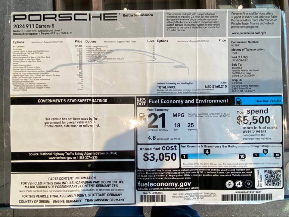 2024 Porsche 992 Carrera S - Image 12 of 14