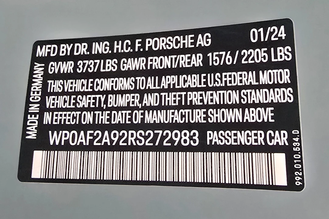 2024 Porsche 992 S/T - Image 20 of 21