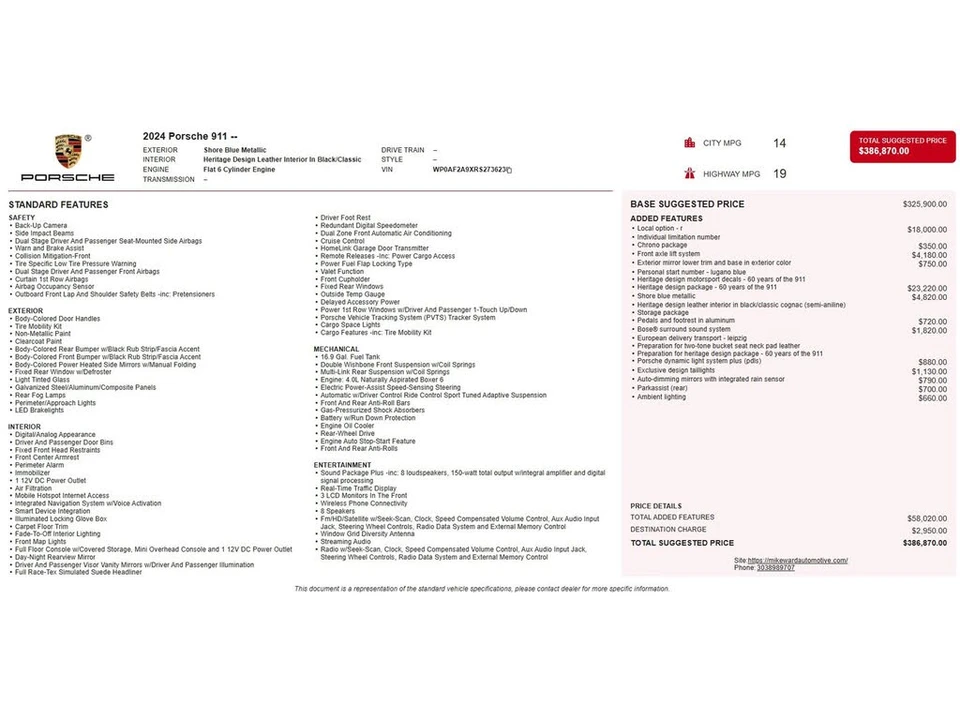 2024 Porsche 992 S/T - Image 6 of 29
