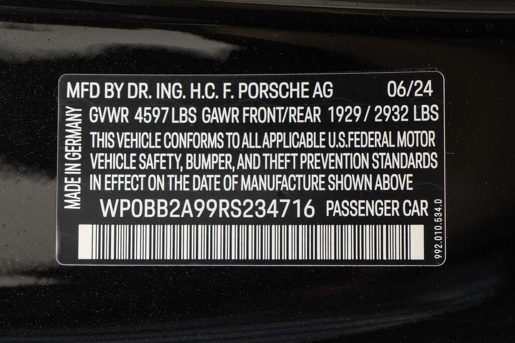 2024 Porsche 992 Targa 4 & 4S - Image 20 of 31
