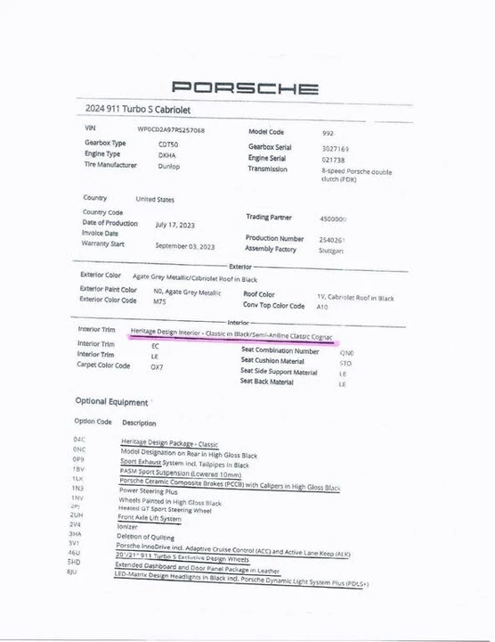 2024 Porsche 992 Turbo S - Image 20 of 31