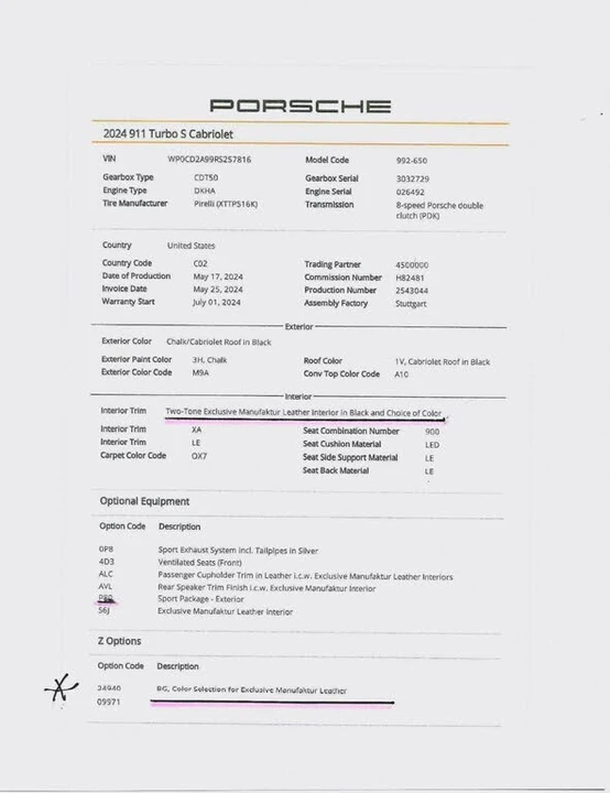 2024 Porsche 992 Turbo S - Image 23 of 31