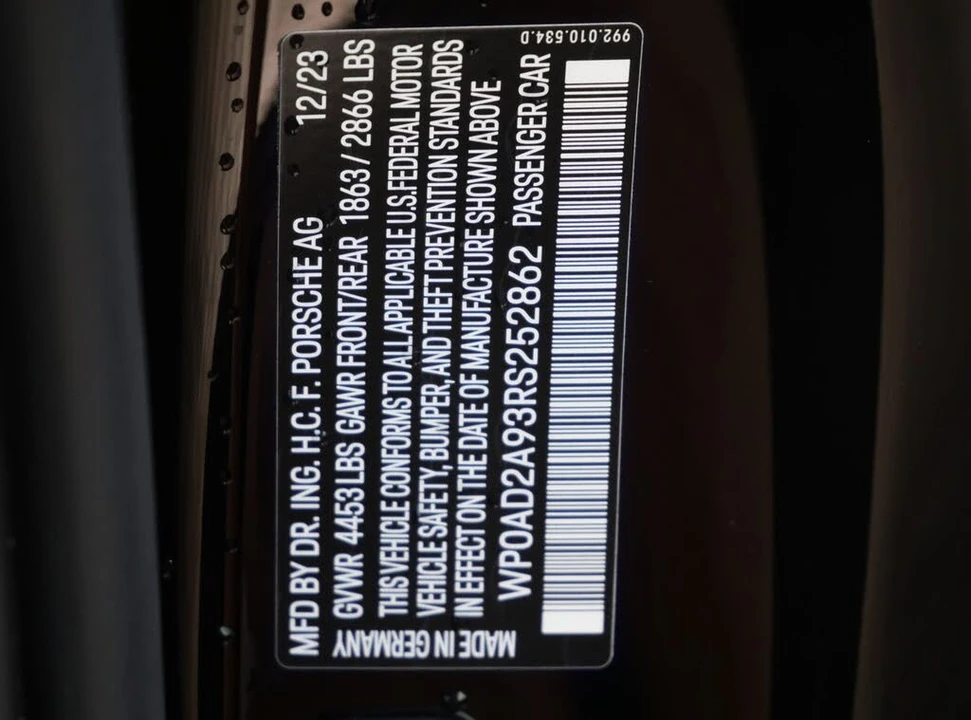 2024 Porsche 992 Turbo S - Image 25 of 25