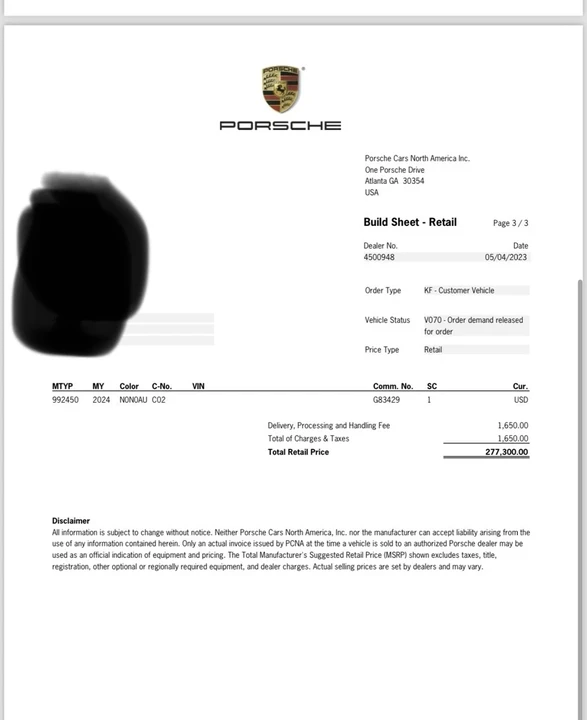 2024 Porsche 992 Turbo S - Image 5 of 21