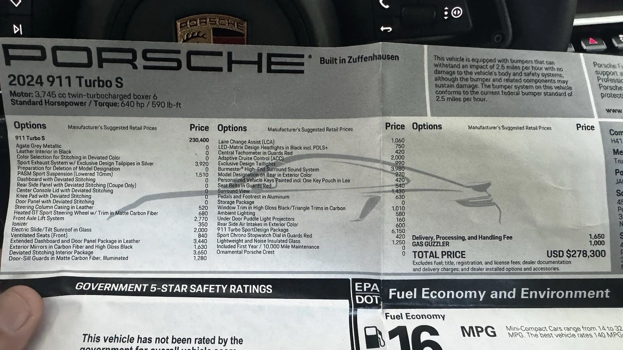 2024 Porsche 992 Turbo S - Image 21 of 21