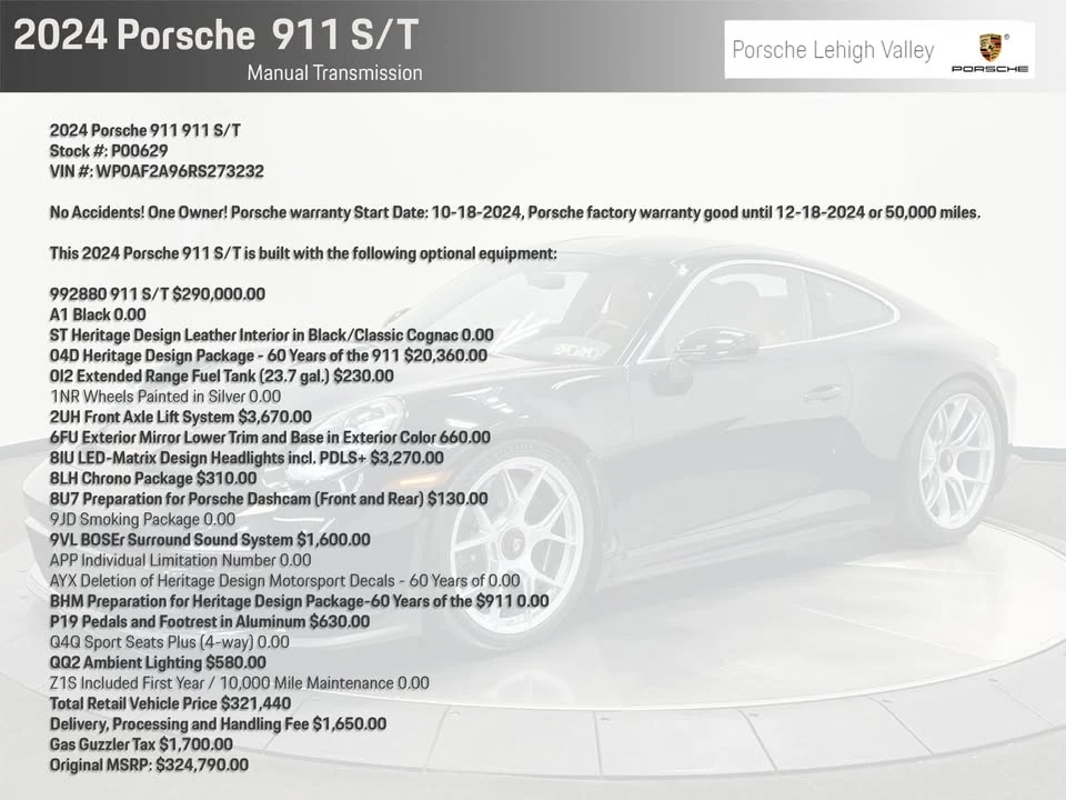 2024 Porsche 992 S/T - Image 2 of 20