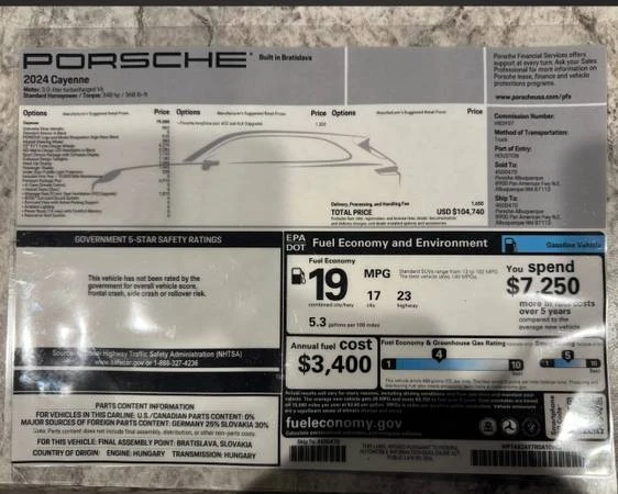 2024 Porsche 9Y0/9Y3 Cayenne - Image 12 of 12