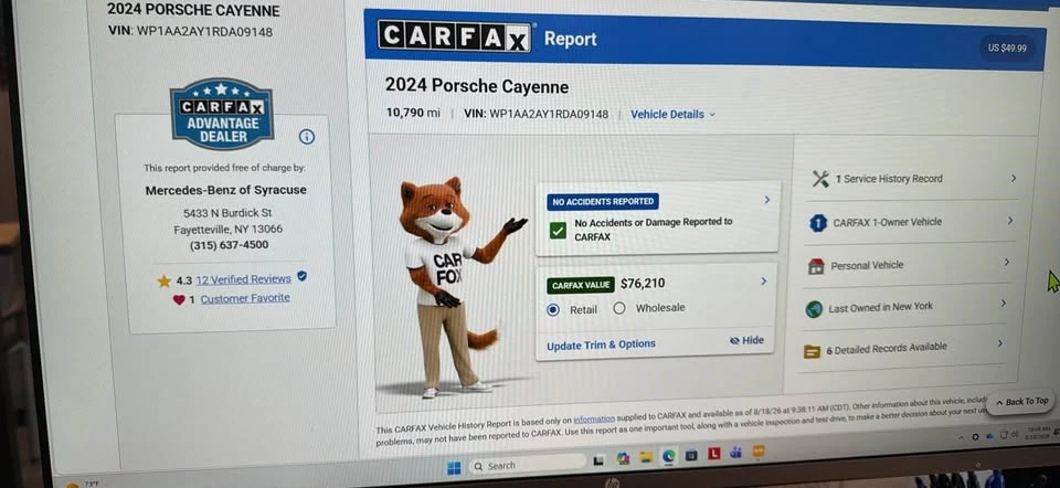 2024 Porsche 9Y0/9Y3 Cayenne - Image 11 of 11