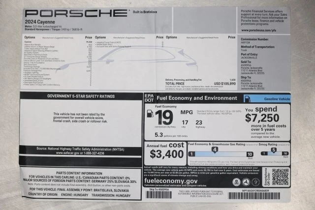 2024 Porsche 9Y0/9Y3 Cayenne - Image 6 of 21
