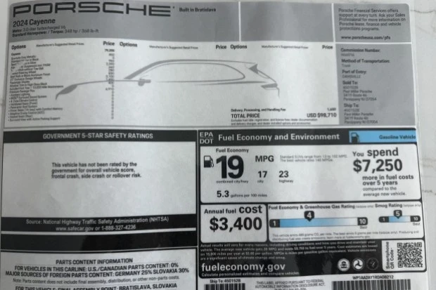 2024 Porsche 9Y0/9Y3 Cayenne - Image 8 of 8