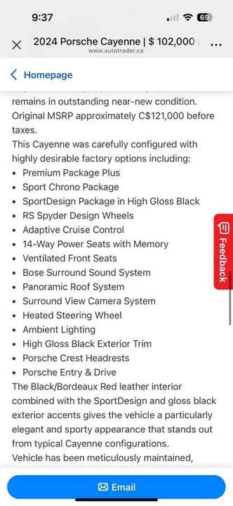 2024 Porsche 9Y0/9Y3 Cayenne - Image 13 of 13