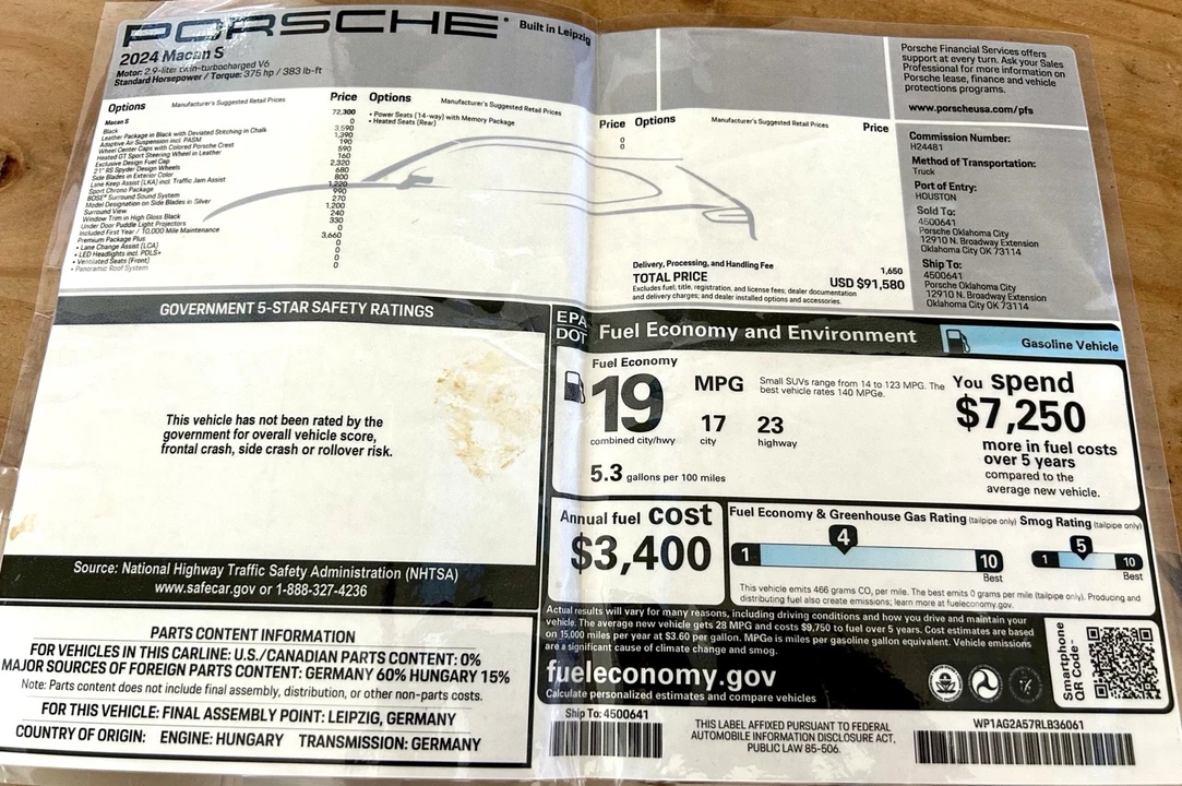 2024 Porsche Macan S - Image 26 of 27