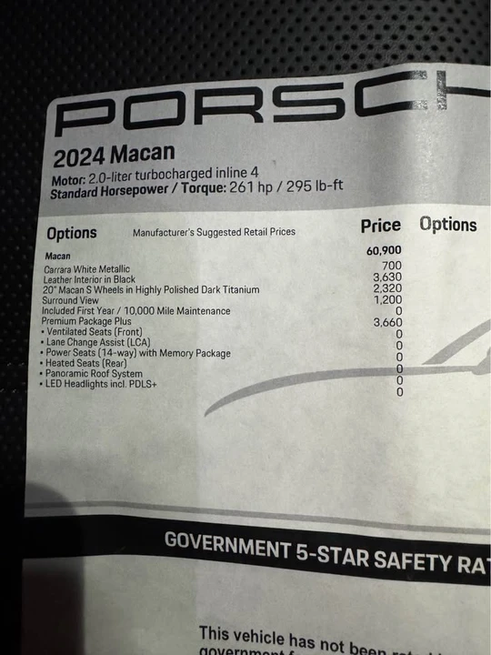 2024 Porsche Macan - Image 2 of 6