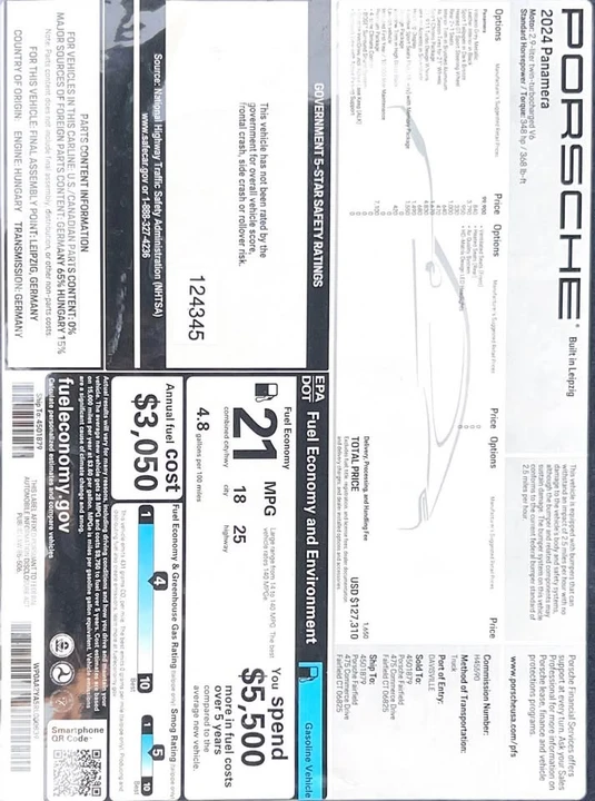 2024 Porsche 976 Panamera - Image 20 of 20