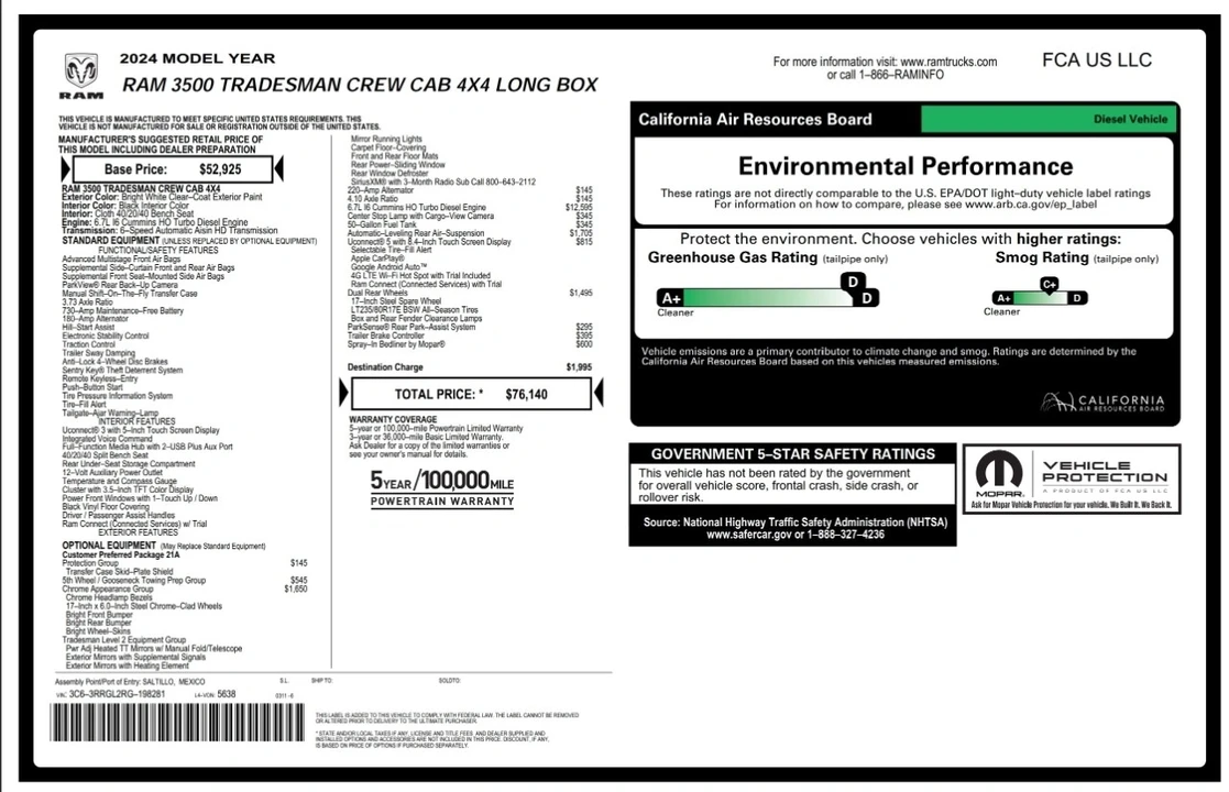 2024 Ram 3500 - Image 4 of 12