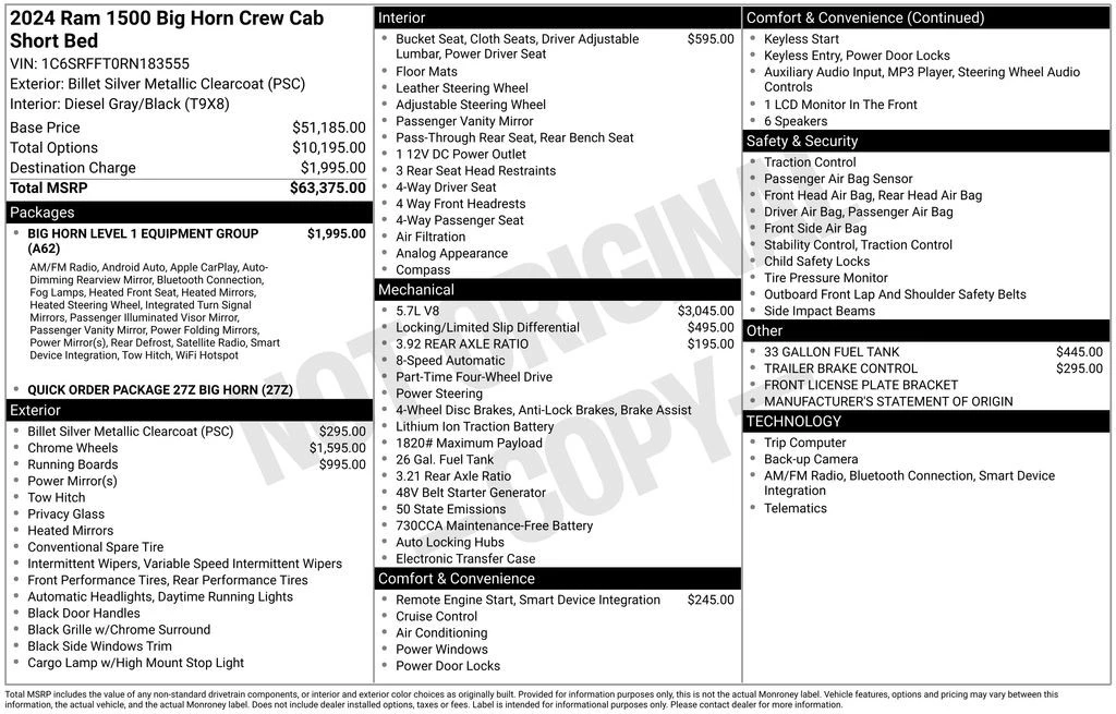 2024 Ram 1500 2nd Gen - Image 4 of 12