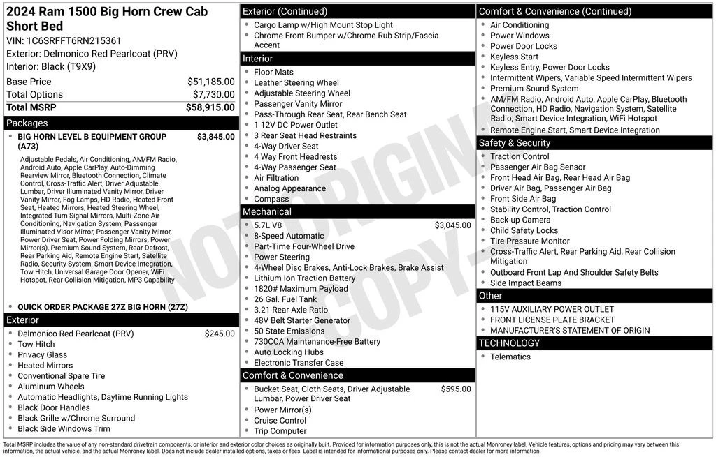 2024 Ram 1500 2nd Gen - Image 7 of 12