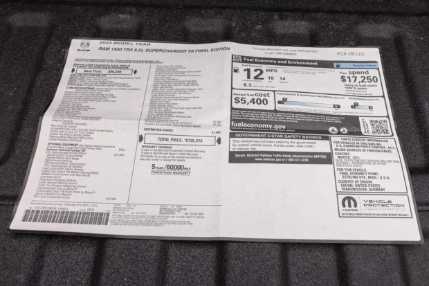 2024 Ram 1500 TRX 1st Gen - Image 9 of 9