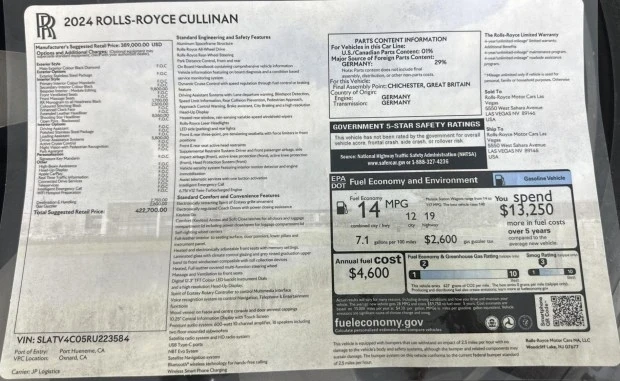 2024 Rolls-Royce Cullinan - Image 8 of 8