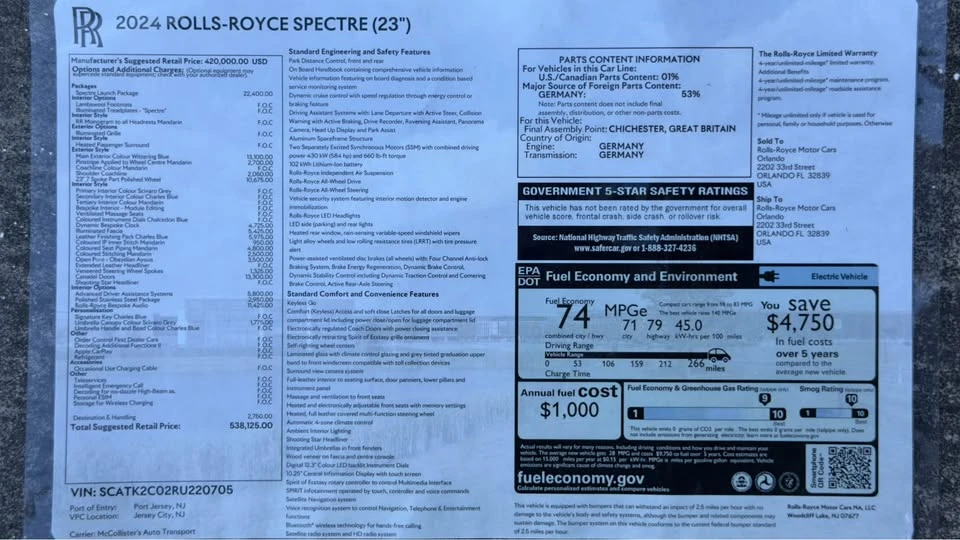 2024 Rolls-Royce Spectre - Image 13 of 14