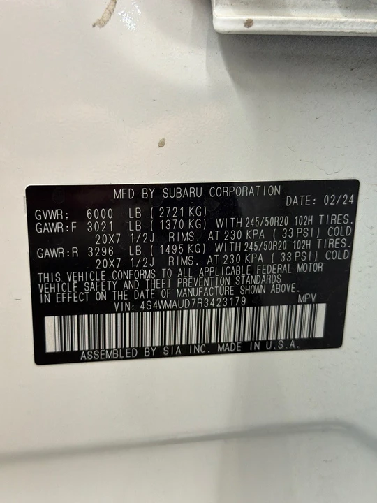2024 Subaru - Image 21 of 21