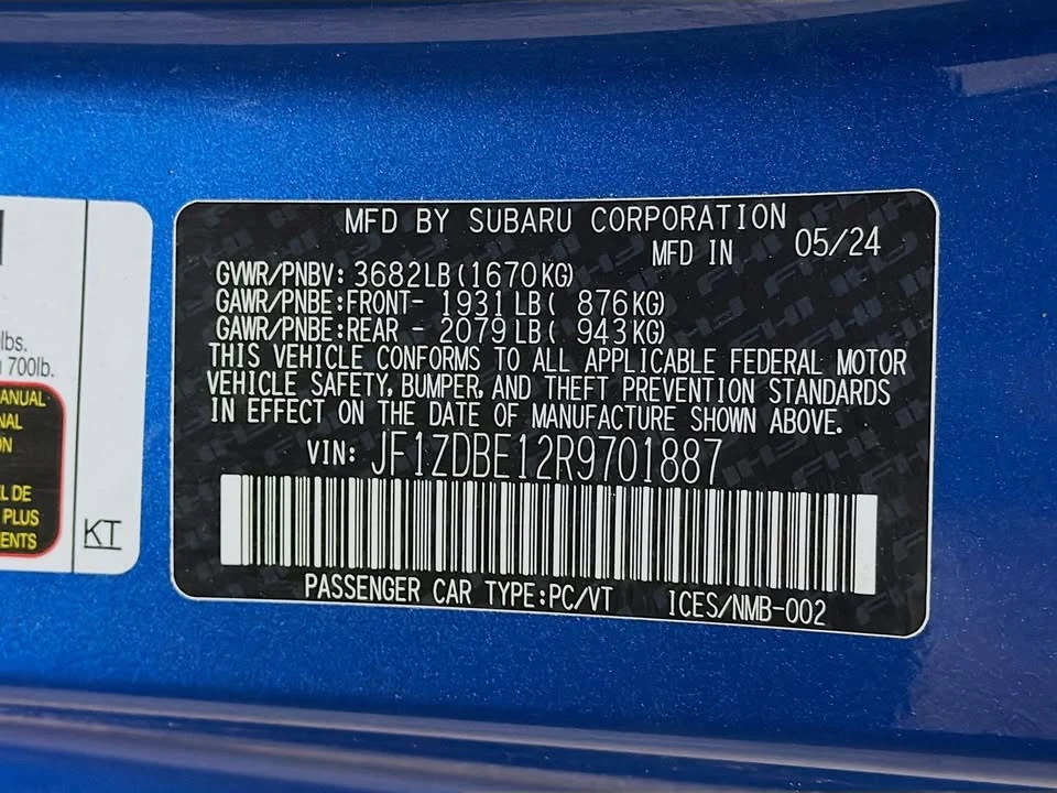 2024 Subaru BRZ 2nd Gen - Image 17 of 17