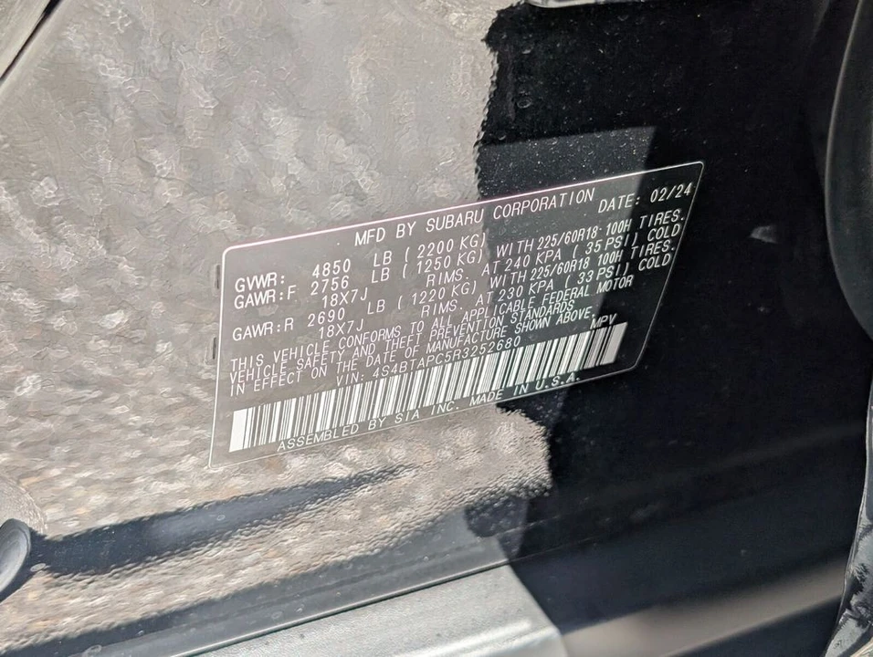 2024 Subaru Outback 6th Gen - Image 21 of 21