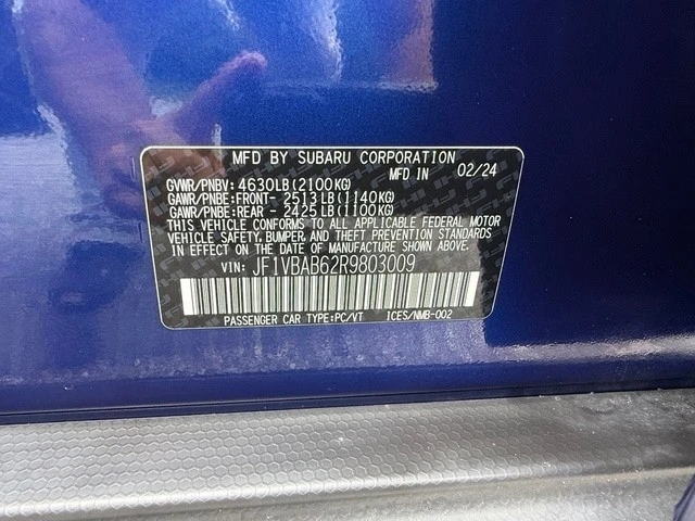2024 Subaru Impreza WRX 5th Gen - Image 24 of 24