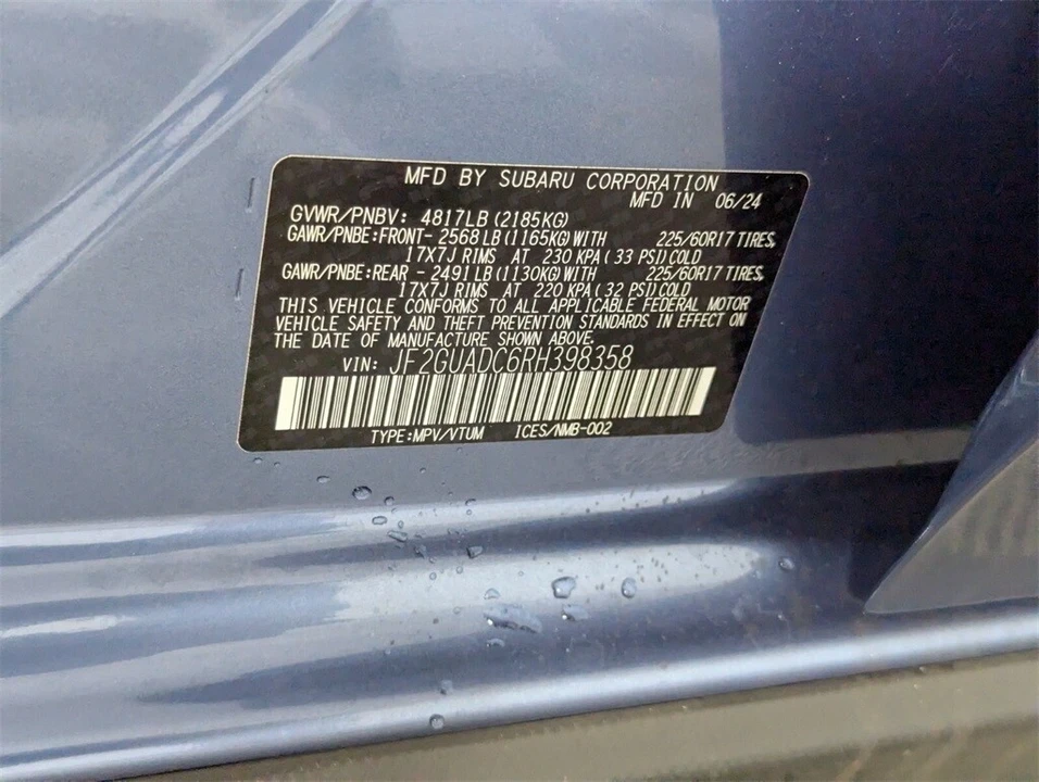 2024 Subaru Crosstrek 3rd Gen - Image 10 of 12