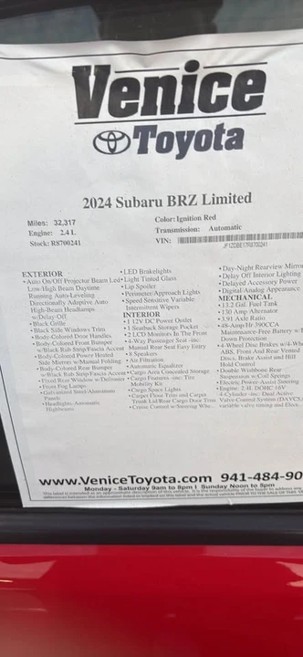2024 Subaru BRZ 2nd Gen - Image 3 of 4