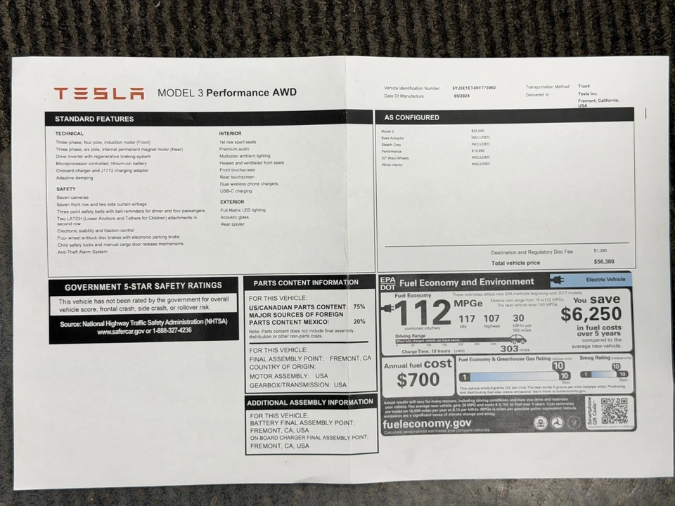 2024 Tesla Model 3 Performance - Image 26 of 28