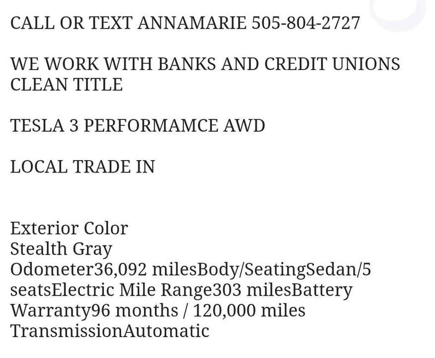 2024 Tesla Model 3 Performance - Image 2 of 2
