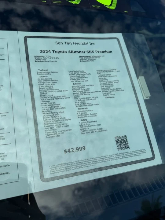 2024 Toyota 4Runner 5th Gen - Image 10 of 10