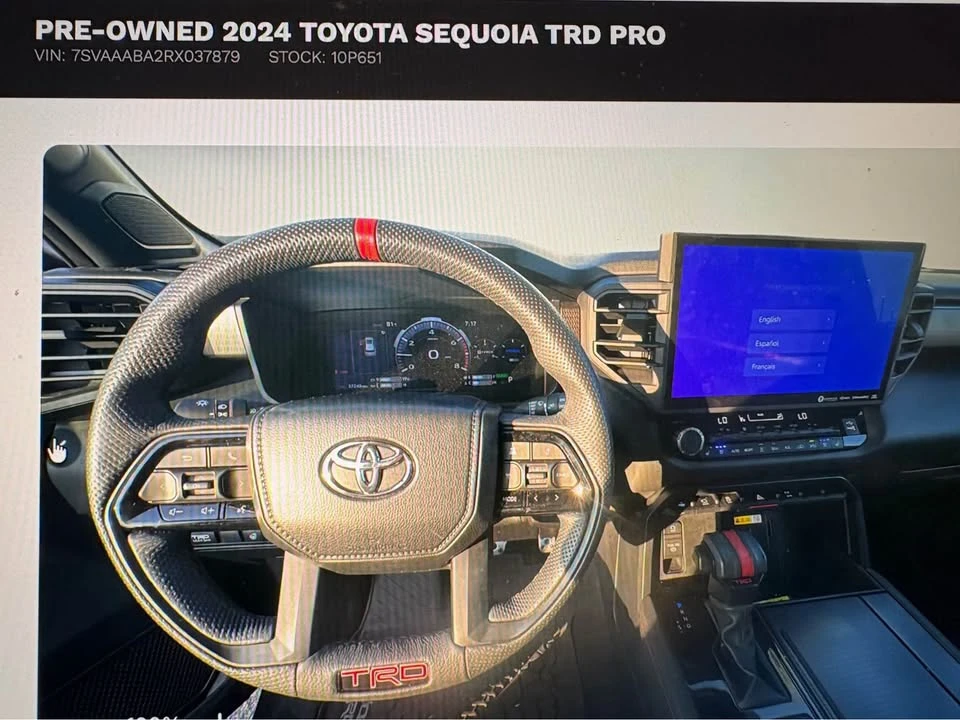 2024 Toyota Sequoia 3rd Gen - Image 3 of 12