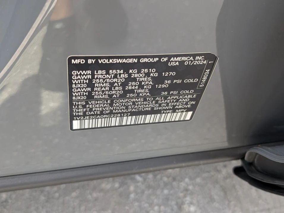 2024 Volkswagen Atlas - Image 20 of 21