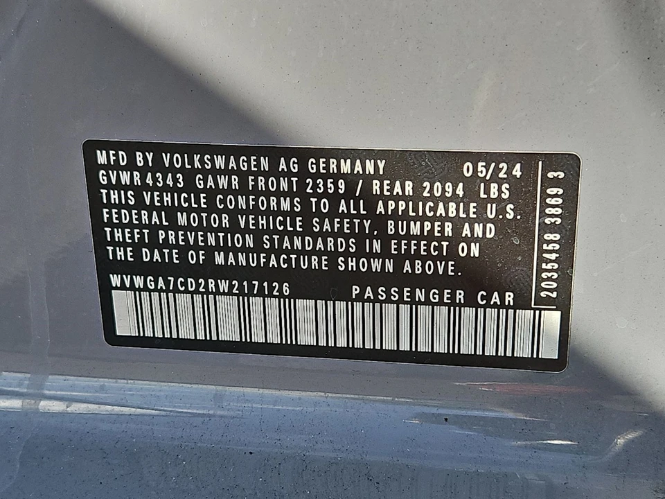2024 Volkswagen GTI Mk8 - Image 16 of 16
