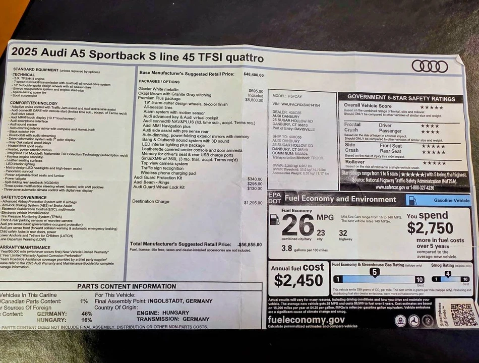 2025 Audi B10 A5 - Image 22 of 22