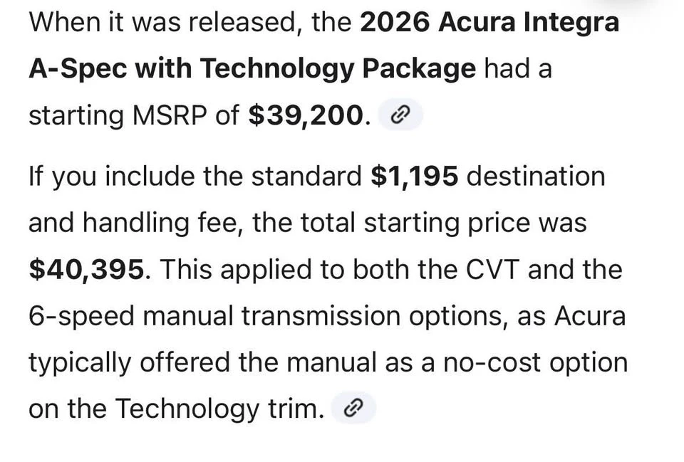 2025 Acura Integra 5th Gen - Image 4 of 12