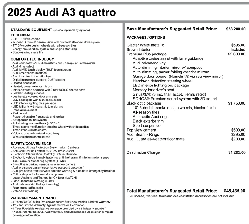 2025 Audi 8Y A3 - Image 5 of 5