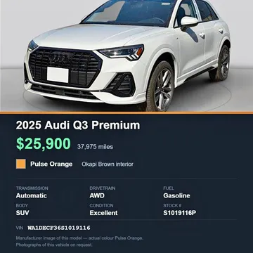 2025 Audi Q3 Premium