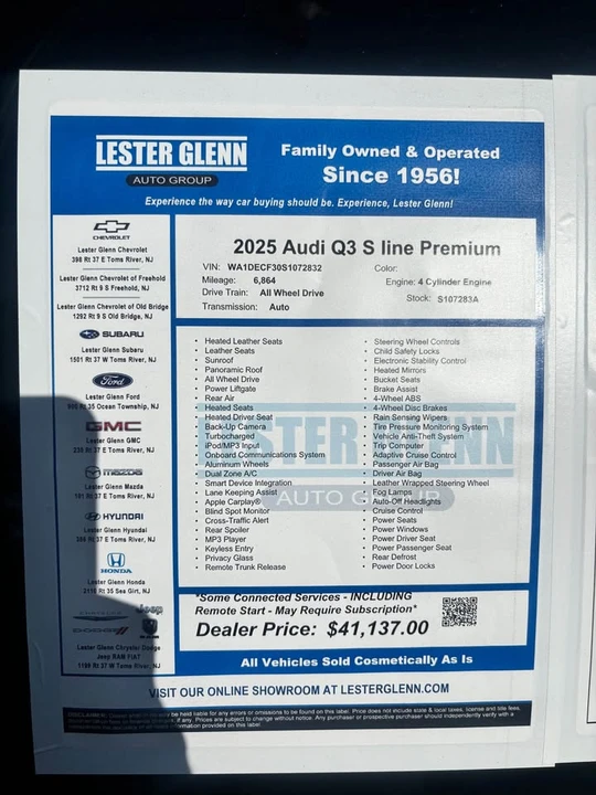 2025 Audi F3 Q3 - Image 9 of 9